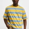 Starter Herren T-Shirt Block Stripes In Gelb