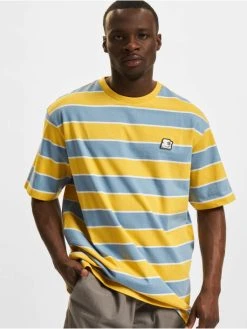 Starter Herren T-Shirt Block Stripes In Gelb