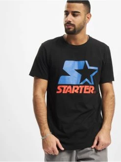 Starter Herren T-Shirt Two Color Logo In Schwarz