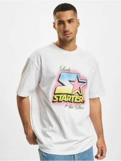Starter Herren T-Shirt Fresh Logo In Weiß