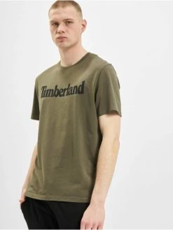 Timberland Herren T-Shirt K-R Brand Linear In Olive