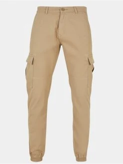 URBAN CLASSICS Herren Cargohose Washed Cargo Twill In Beige