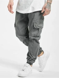 URBAN CLASSICS Herren Cargohose Cargo Jogging In Grau