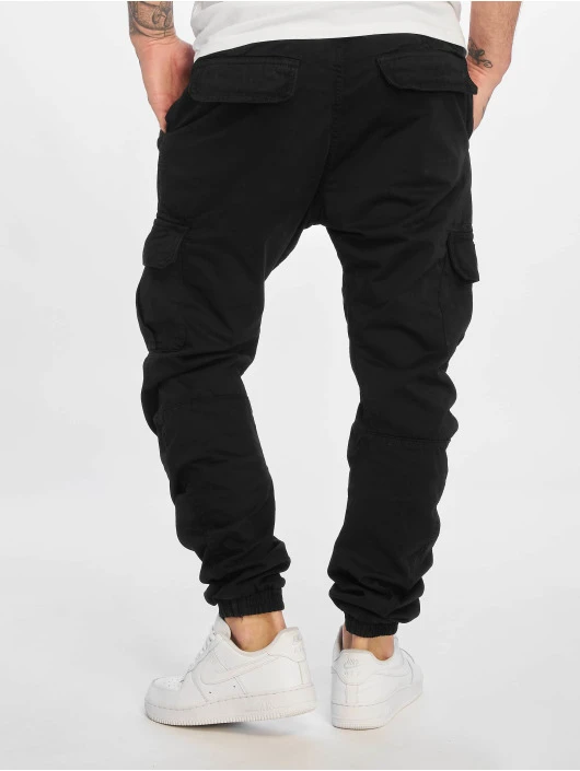 URBAN CLASSICS Herren Cargohose Cargo Jogging In Schwarz 4 URBAN CLASSICS Herren Cargohose Cargo Jogging In Schwarz – Bild 2