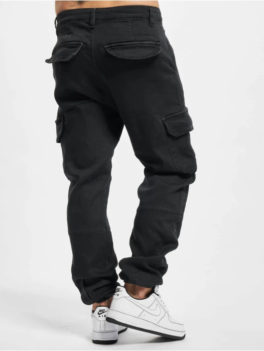 URBAN CLASSICS Herren Cargohose Knitted In Schwarz 3 URBAN CLASSICS Herren Cargohose Knitted In Schwarz – Bild 2