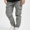 URBAN CLASSICS Herren Cargohose AOP Glencheck In Weiß