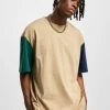 URBAN CLASSICS Herren T-Shirt Organic Oversized Colorblock In Beige -Only & Sons Shop urban classics t shirt beige 915563