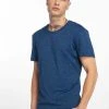 URBAN CLASSICS Herren T-Shirt Active Melange In Blau
