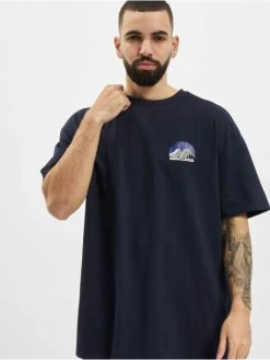 URBAN CLASSICS Herren T-Shirt Horizon Tee In Blau