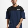 URBAN CLASSICS Herren T-Shirt Oversized Color Block Logo In Blau -Only & Sons Shop urban classics t shirt blau 864017