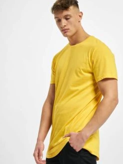 URBAN CLASSICS Herren T-Shirt Shaped Oversized Long In Gelb