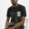 URBAN CLASSICS Herren T-Shirt 3-Tone Pocket In Grau