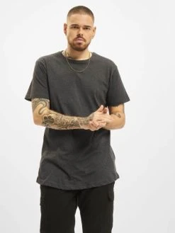 URBAN CLASSICS Herren T-Shirt Shaped Long In Grau