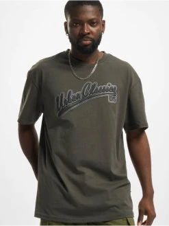 URBAN CLASSICS Herren T-Shirt Baseball In Grau