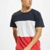 URBAN CLASSICS Herren T-Shirt Color Block In Rot -Only & Sons Shop urban classics t shirt rot 475612