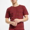 URBAN CLASSICS Herren T-Shirt Stripe Tee In Rot -Only & Sons Shop urban classics t shirt rot 799206