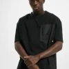 URBAN CLASSICS Herren T-Shirt Oversized Big Pocket In Schwarz