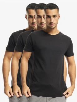URBAN CLASSICS Herren T-Shirt 3-Pack Seamless In Schwarz
