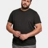 URBAN CLASSICS Herren T-Shirt Organic Fitted Strech In Schwarz