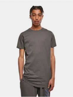 URBAN CLASSICS Herren T-Shirt Shaped Long In Schwarz