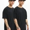 URBAN CLASSICS Herren T-Shirt Oversized 2-Pack In Schwarz -Only & Sons Shop urban classics t shirt schwarz 910463
