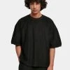 URBAN CLASSICS Herren T-Shirt Rib Terry Boxy In Schwarz -Only & Sons Shop urban classics t shirt schwarz 915466