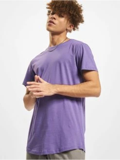 URBAN CLASSICS Herren T-Shirt Shaped Long In Violet