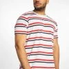 URBAN CLASSICS Herren T-Shirt Yarn Dyed Skate Stripe In Weiß