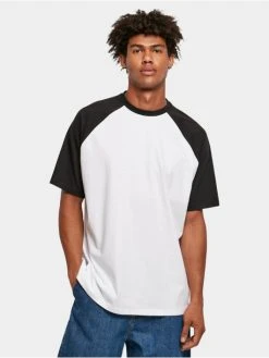 URBAN CLASSICS Herren T-Shirt Organic Oversized Raglan In Weiß