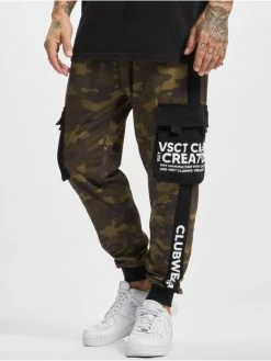 VSCT Clubwear Herren Cargohose Norman Camo Logo Stripes In Camouflage