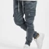 VSCT Clubwear Herren Cargohose Nexus Straight Cuffed In Grau