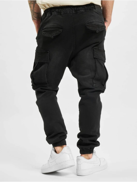 VSCT Clubwear Herren Cargohose Norman Baggy Cargo In Schwarz 4 VSCT Clubwear Herren Cargohose Norman Baggy Cargo In Schwarz – Bild 2