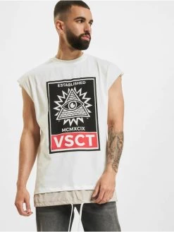 VSCT Clubwear Herren T-Shirt 2 In 1 Eye Oversize In Weiß