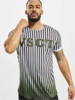 VSCT Clubwear Herren T-Shirt Graded Coach Striped Logo In Weiß
