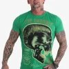 YAKUZA Herren T-Shirt Fcku In Grün -Only & Sons Shop yakuza t shirt gruen 852691