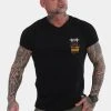 YAKUZA Herren T-Shirt Snake In Schwarz