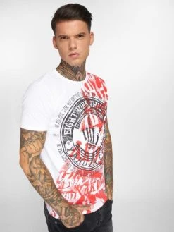 YAKUZA Herren T-Shirt Club In Weiß